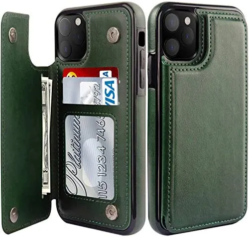 iPhone 14 Pro Max Case Flip Leather Wallet Case