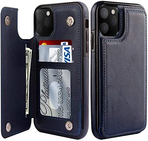 iPhone 14 Pro Max Case Flip Leather Wallet Case