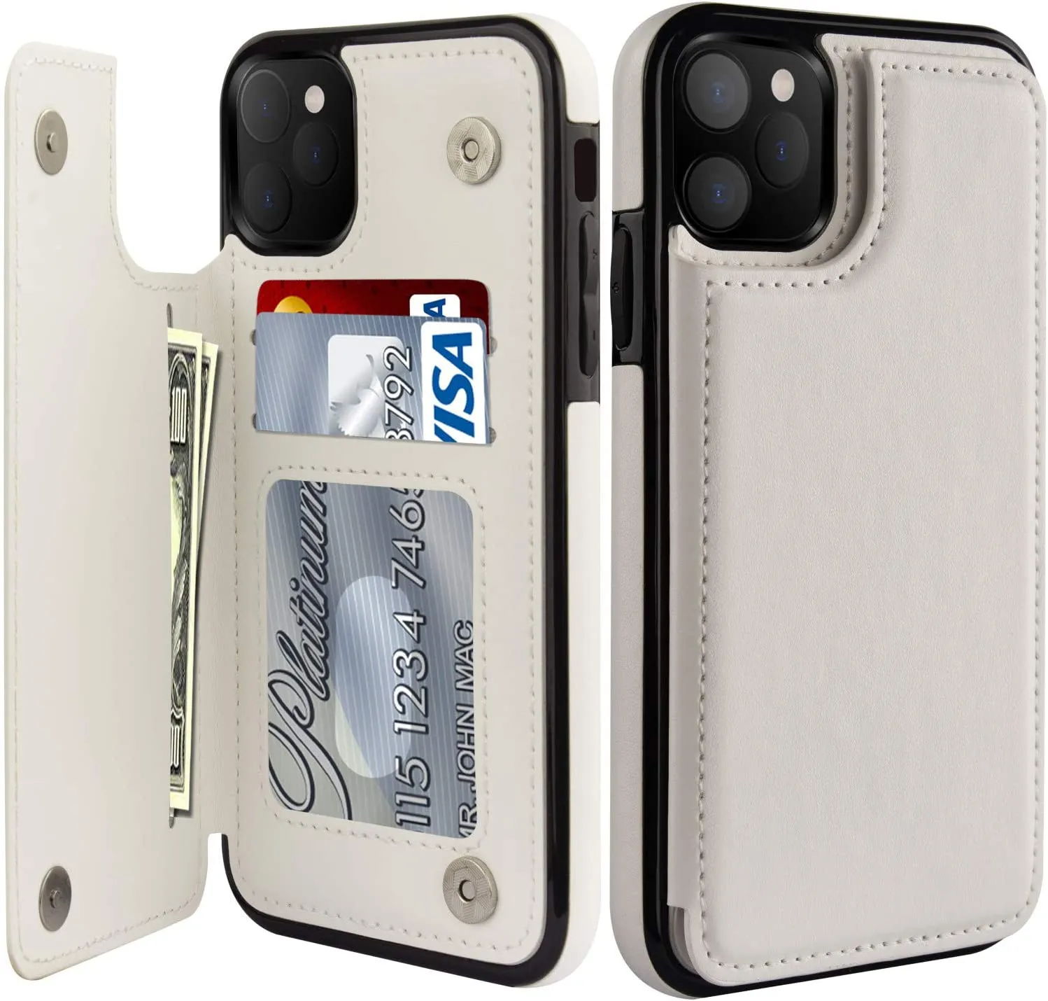 iPhone 14 Pro Max Case Flip Leather Wallet Case