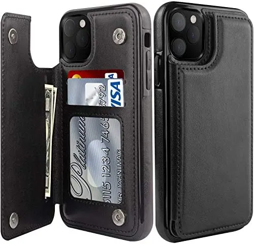 iPhone 14 Pro Max Case Flip Leather Wallet Case