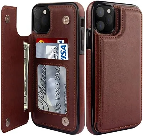 iPhone 14 Pro Max Case Flip Leather Wallet Case