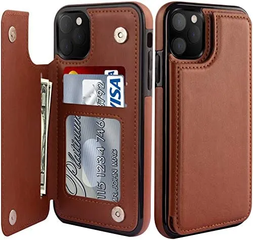 iPhone 14 Pro Max Case Flip Leather Wallet Case