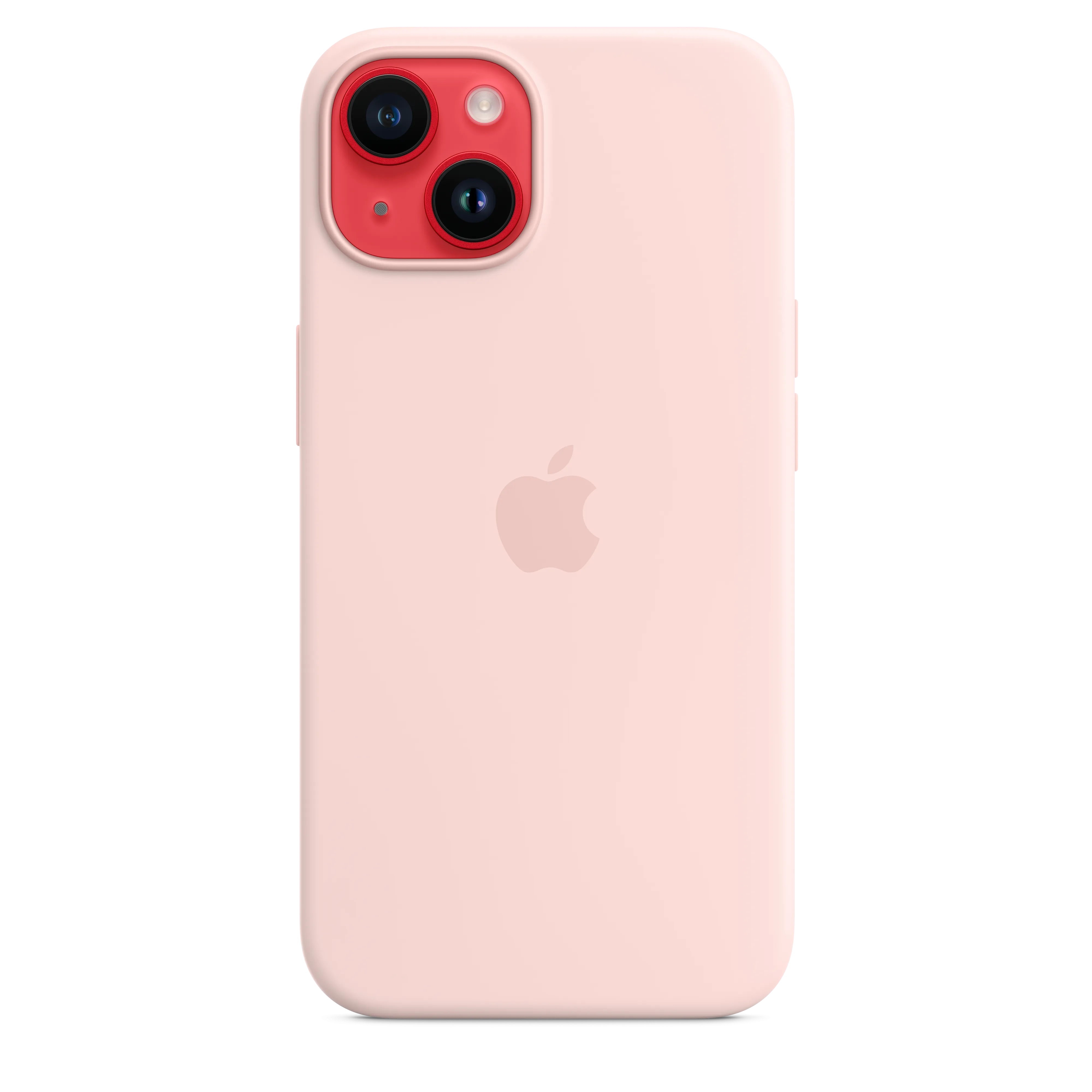 iPhone 14 Silicone Case with MagSafe - Chalk Pink