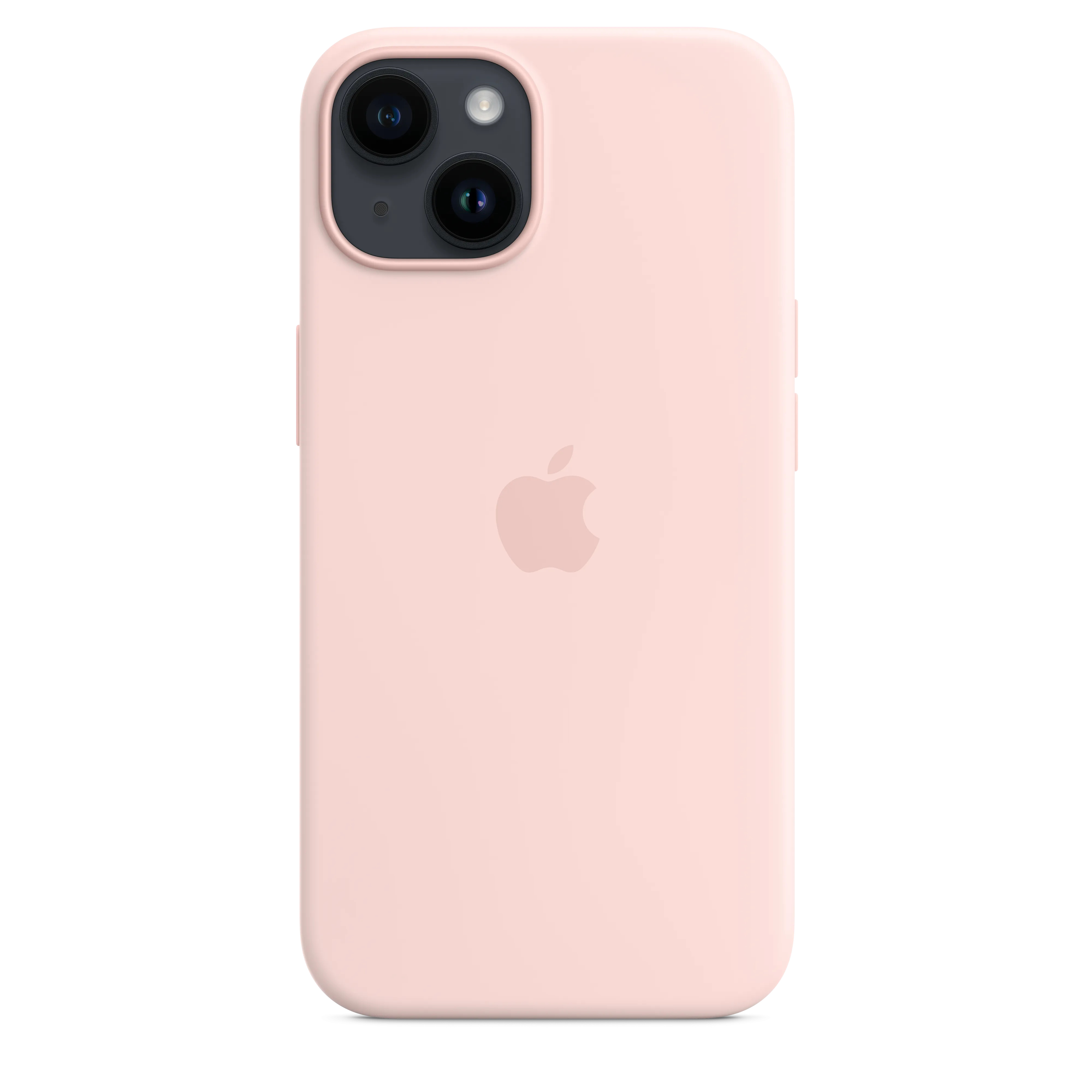 iPhone 14 Silicone Case with MagSafe - Chalk Pink