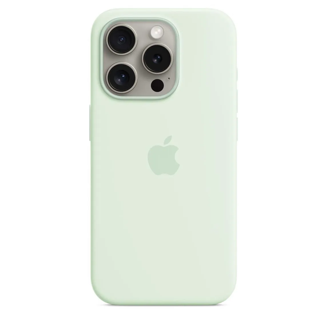 Iphone 15 Pro Silicone Case Magsafe - Soft Mint