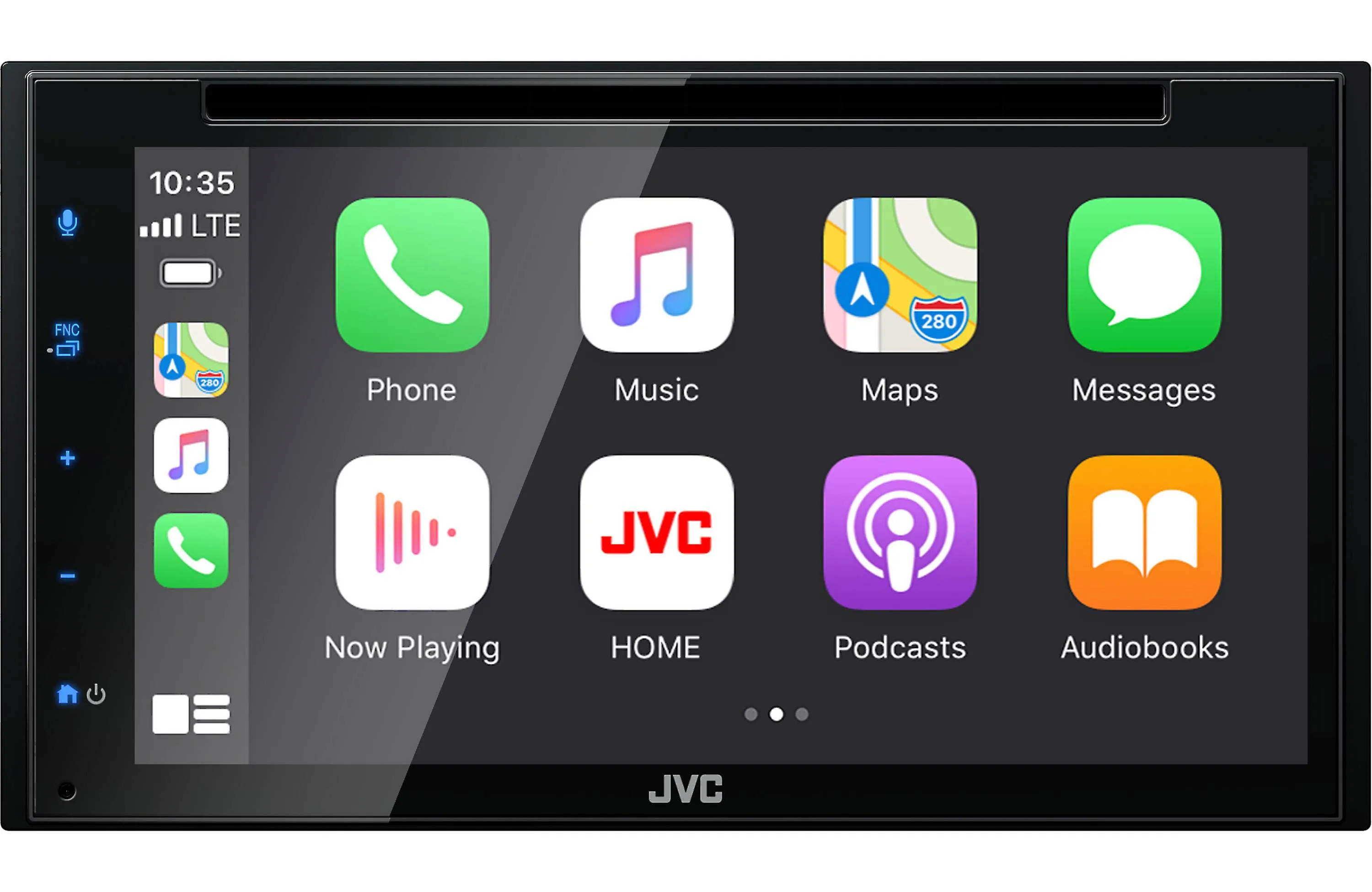 JVC 6.8" DVD with Bluetooth, Apple Carplay, Android Auto