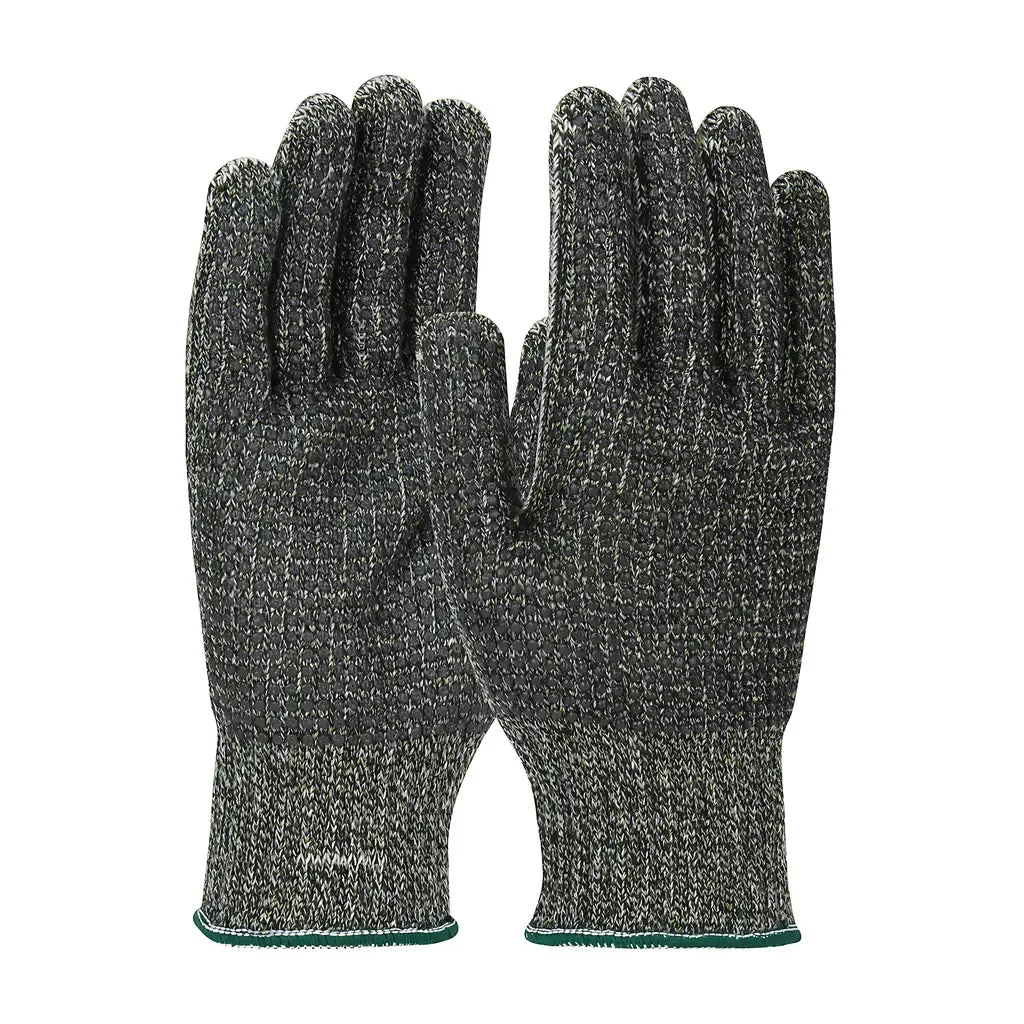 Kut Gard 14-ASP700PDD/M Seamless Knit PolyKor Blended Glove with Polyester Lining and Double-Sided PVC Dot Grip - Medium Weight