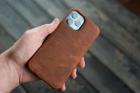 Leather iPhone 13 Pro Max (6.7) Hard Back Cover