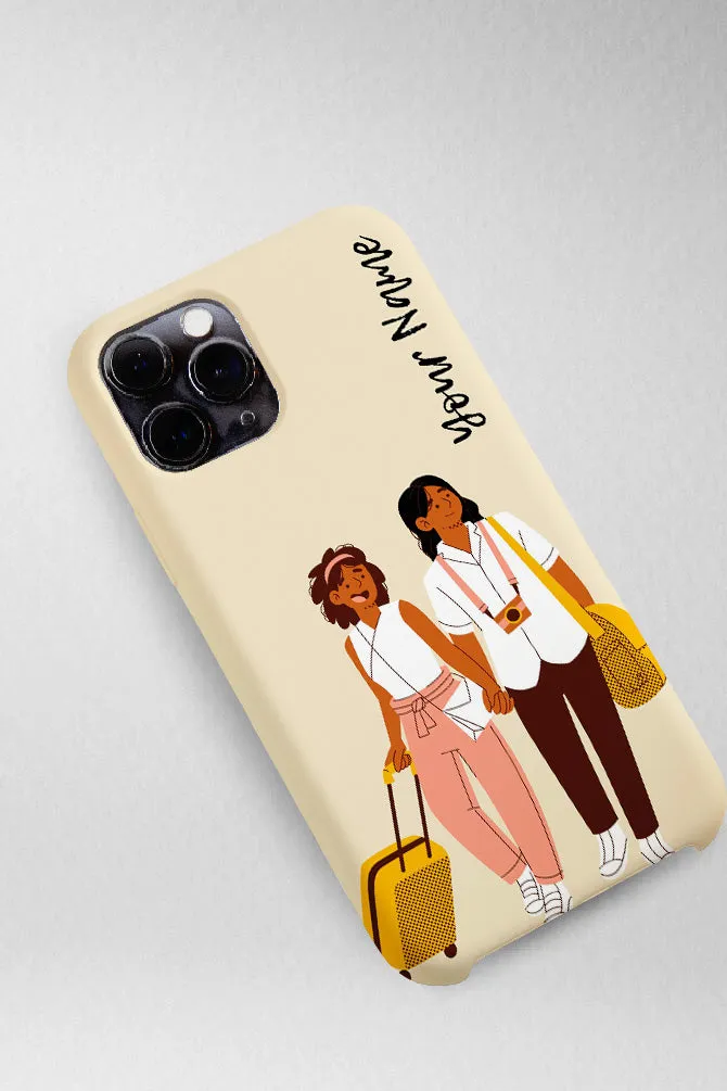 Let's Go Travel Customized Hard Mobile Case - iPhone, Samsung, OnePlus & Xiaomi