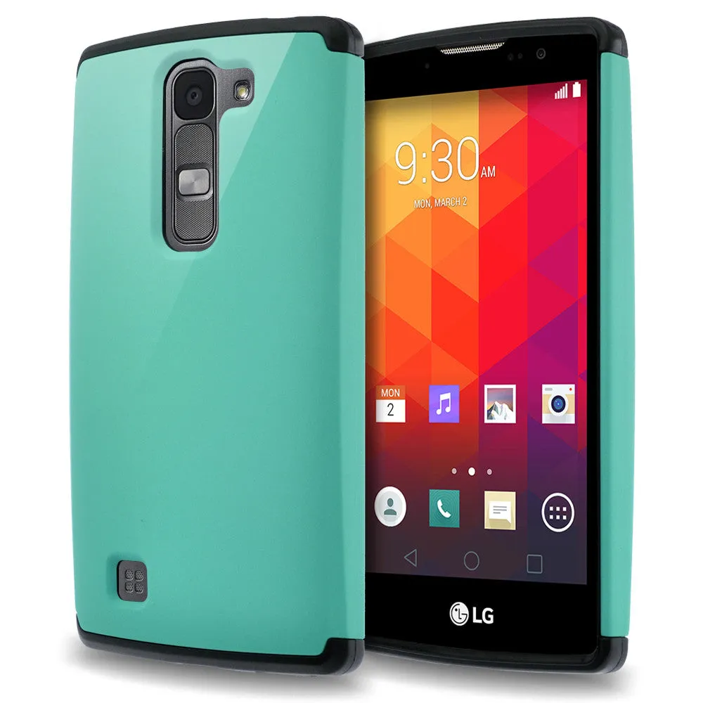 LG Volt2 Case,  LG LS751 Case , Slim Hybrid Dual Layer Armor[Impact/Shock Resistant] Case for LG Volt2 - Teal/Black