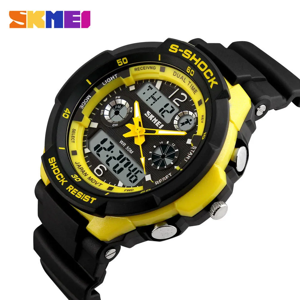 Luxury Brand S Shock Men Military Sports Watches Digital LED Quartz Wristwatches rubber strap