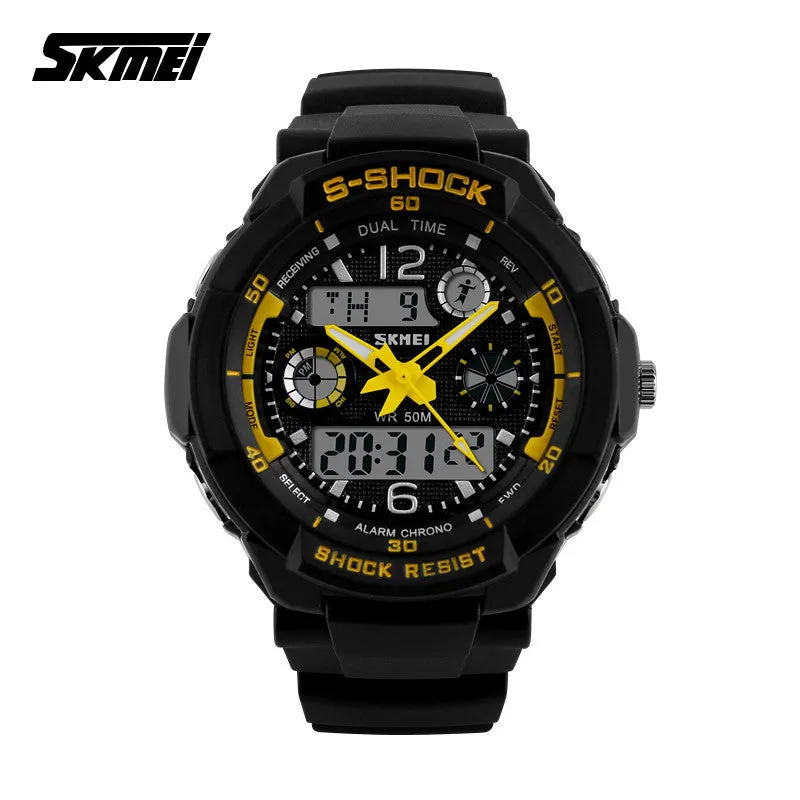 Luxury Brand S Shock Men Military Sports Watches Digital LED Quartz Wristwatches rubber strap