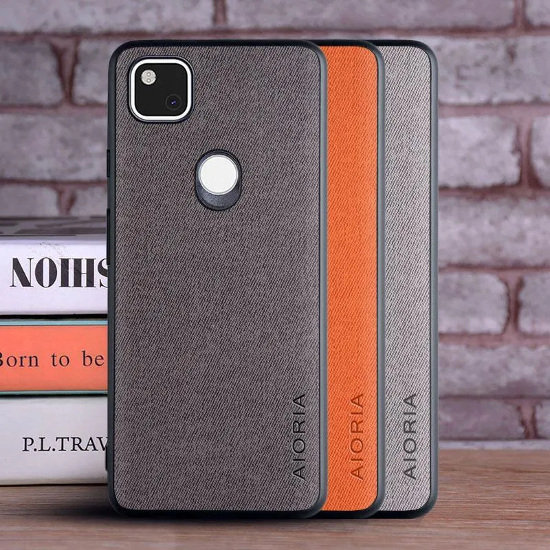 Luxury Textile Leather Skin Phone Cover For Google Pixel