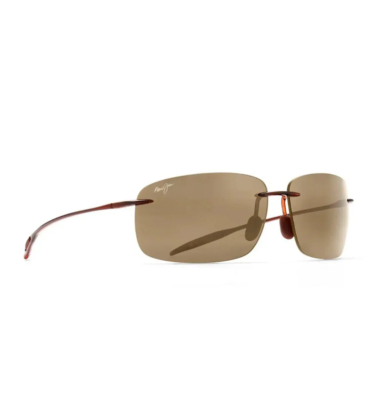 Maui Jim Unisex Bronze Rectangular Sunglasses