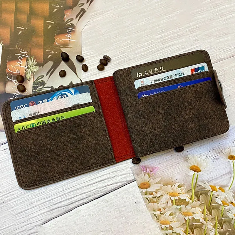 Men PU Leather Large Capacity Multi-card Slot Card Holder Money Clip Driver License Wallet