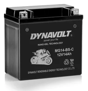 MG14-BS-C  (YTX14-BS)  DYNAVOLT BATTERY NANO GEL 12V14AH