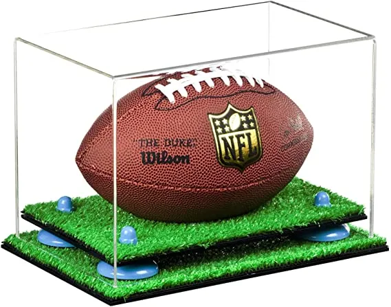 Mini/Miniature (not Full Size) Football Display Case - Clear (B43/A005)