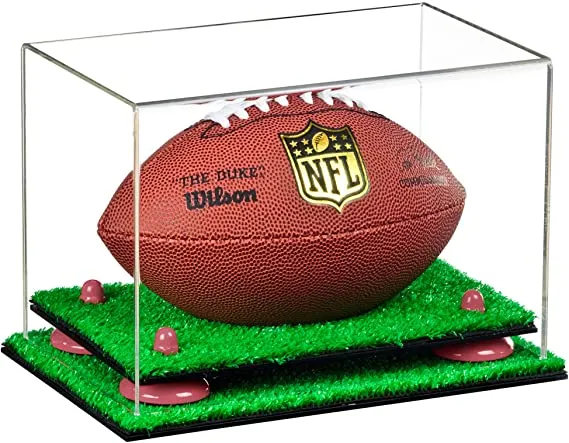 Mini/Miniature (not Full Size) Football Display Case - Clear (B43/A005)