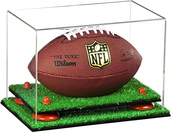 Mini/Miniature (not Full Size) Football Display Case - Clear (B43/A005)