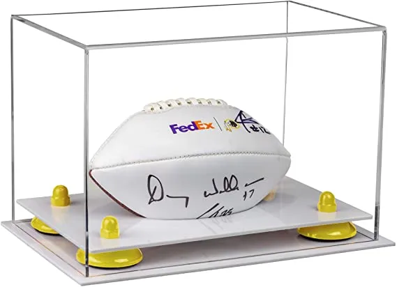 Mini/Miniature (not Full Size) Football Display Case - Clear (B43/A005)