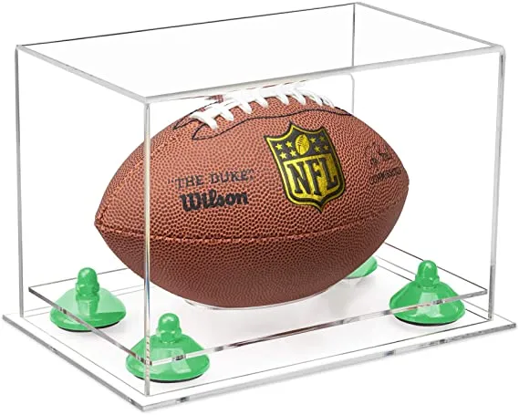 Mini/Miniature (not Full Size) Football Display Case - Clear (B43/A005)