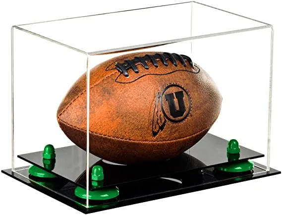 Mini/Miniature (not Full Size) Football Display Case - Clear (B43/A005)