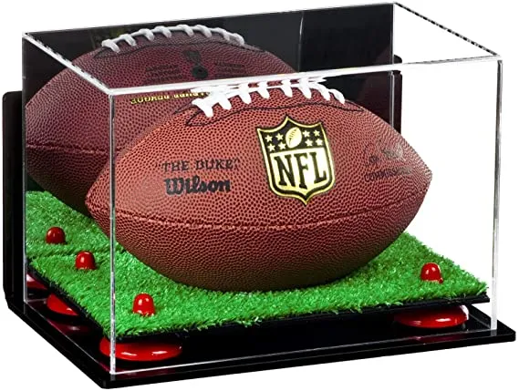 Mini/Miniature (not Full Size) Football Display Case Mirror Wall Mounts (B43/A005)