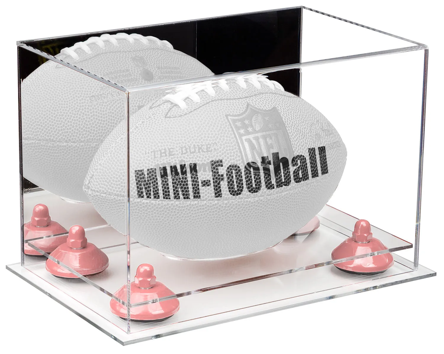 Mini/Miniature (not Full Size) Football Display Case Mirror Wall Mounts (B43/A005)