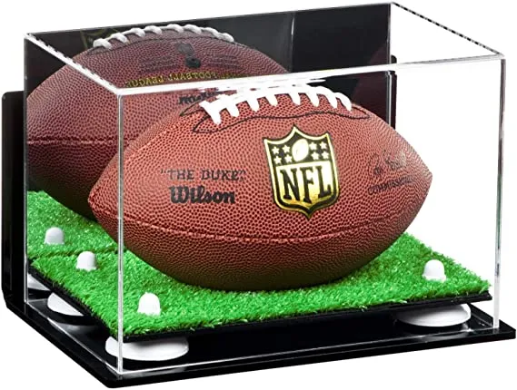 Mini/Miniature (not Full Size) Football Display Case Mirror Wall Mounts (B43/A005)