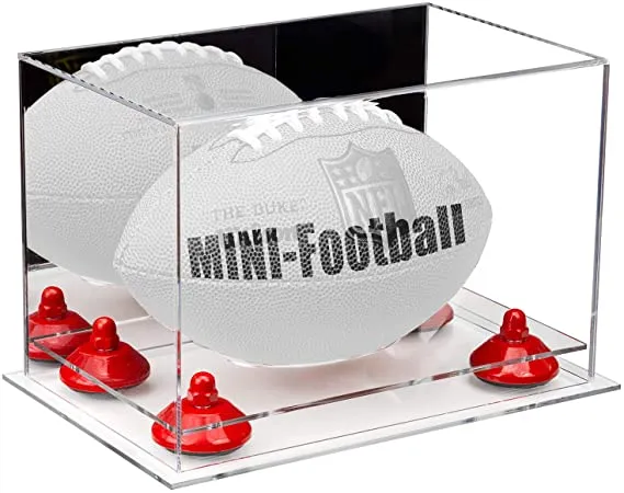 Mini/Miniature (not Full Size) Football Display Case Mirror Wall Mounts (B43/A005)