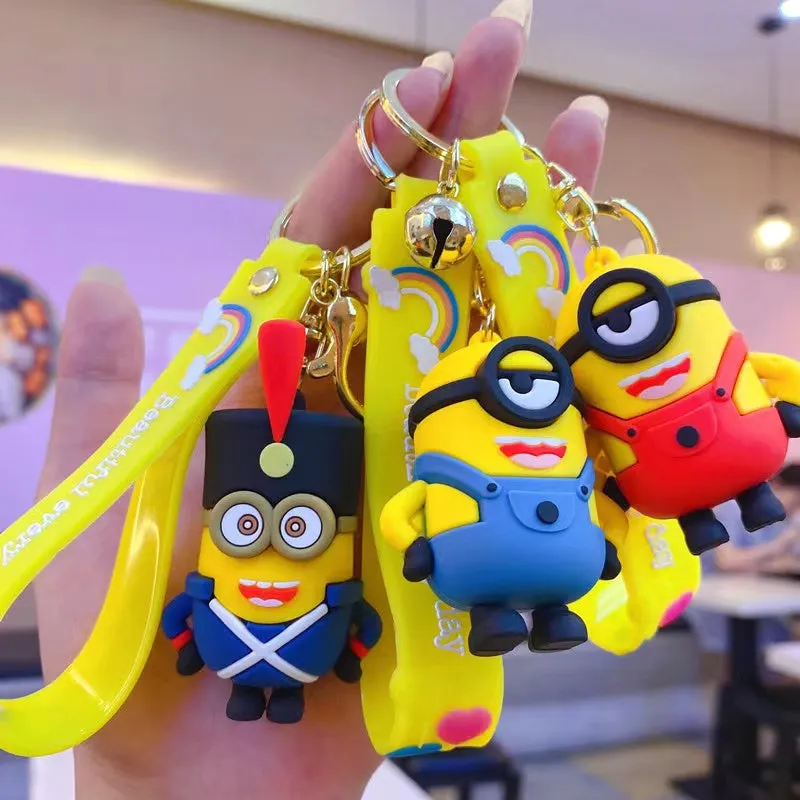 Minion Army Soldier | Silicone Lanyard Keychain |