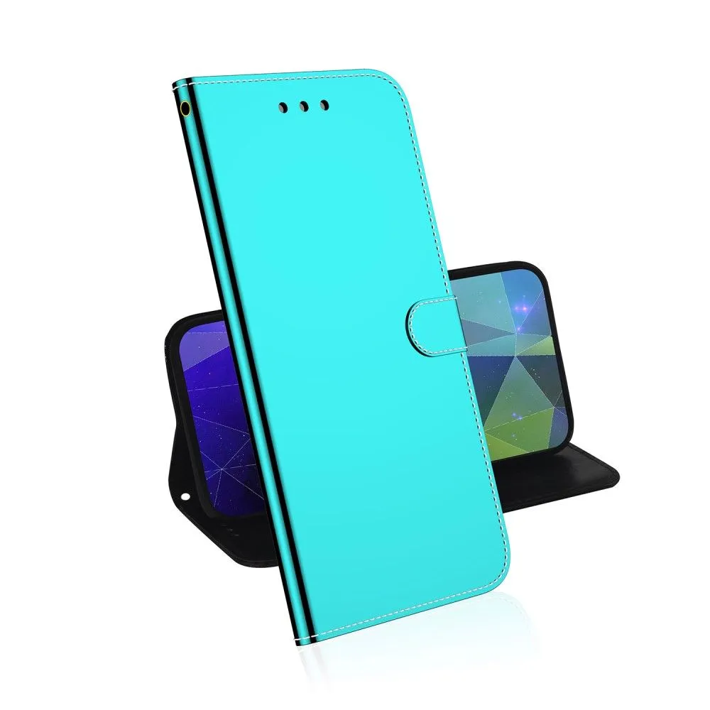 Mirror Samsung Galaxy A03 Core flip case - Cyan