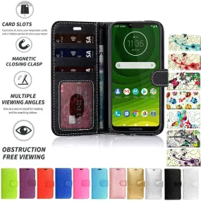 Motorola Moto G7 Play Flip Folio Book Wallet Case