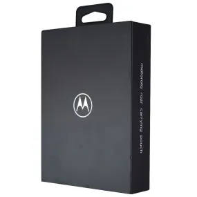 Motorola Rigid Leather Carrying Flip Pouch for Razr Smartphone - Black