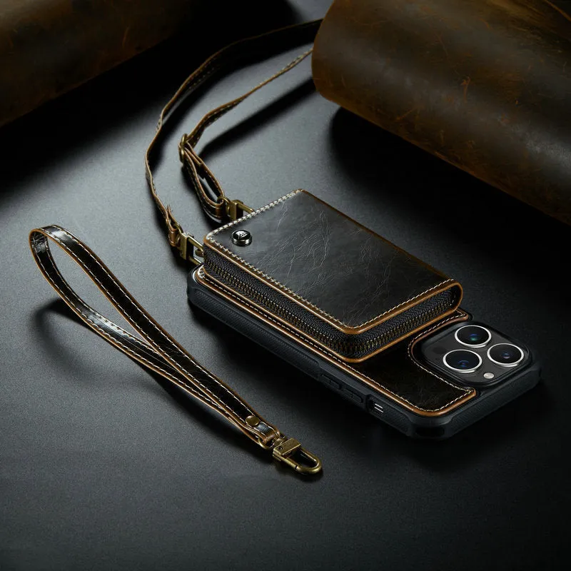 Multi-function Card Bag PU Leather Phone Case For IPhone