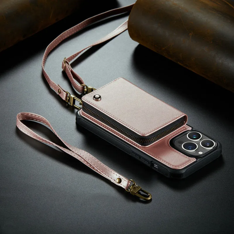 Multi-function Card Bag PU Leather Phone Case For IPhone