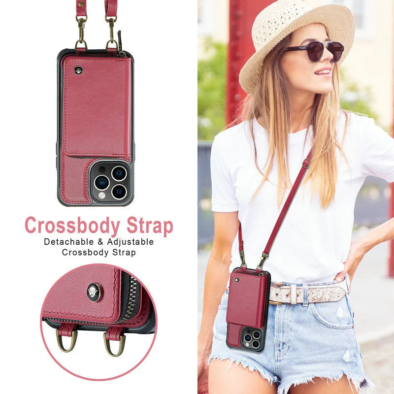 Multi-function Card Bag PU Leather Phone Case For IPhone