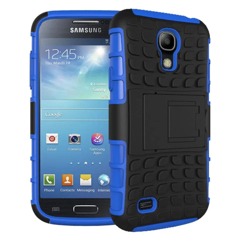 New For Samsung Galaxy S4 i9500 i337 i545 Phone Case Dual Layer Kickstand Heavy Duty Armor Shockproof Hybrid Silicone Cover Case