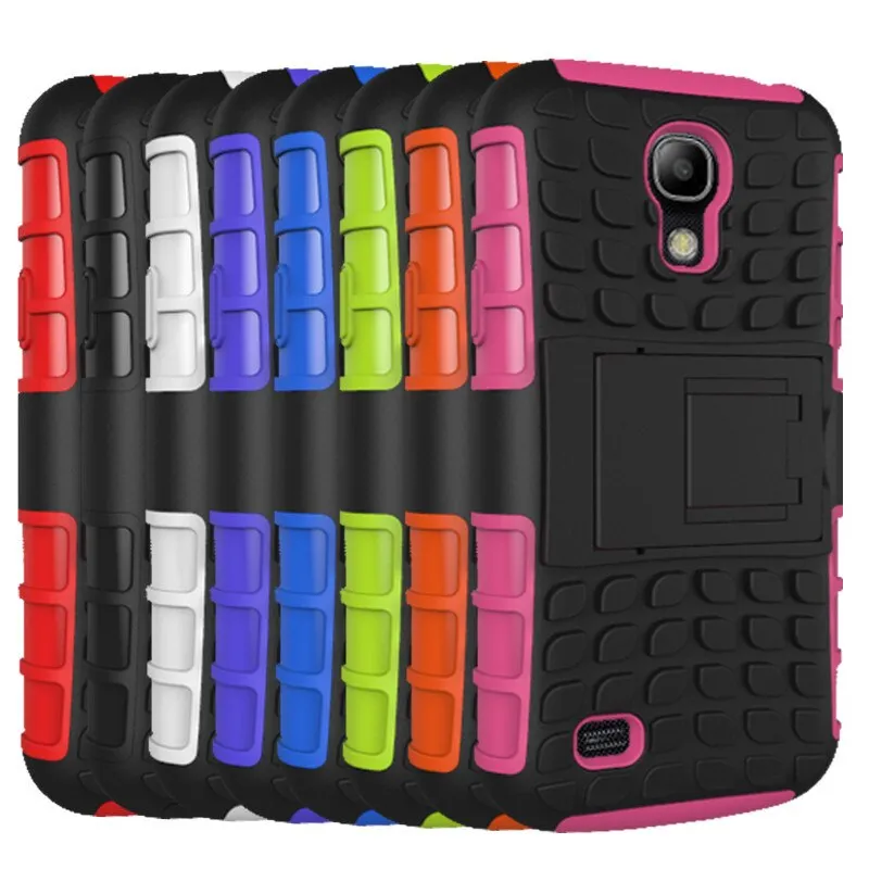 New For Samsung Galaxy S4 i9500 i337 i545 Phone Case Dual Layer Kickstand Heavy Duty Armor Shockproof Hybrid Silicone Cover Case