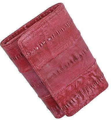 New Waterproof Eel Skin Leather Key Case Holder Credit Card Wallet