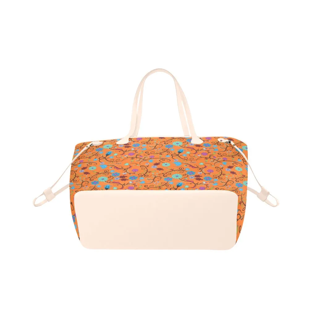 Nipin Blossom Carrot Clover Canvas Tote Bag