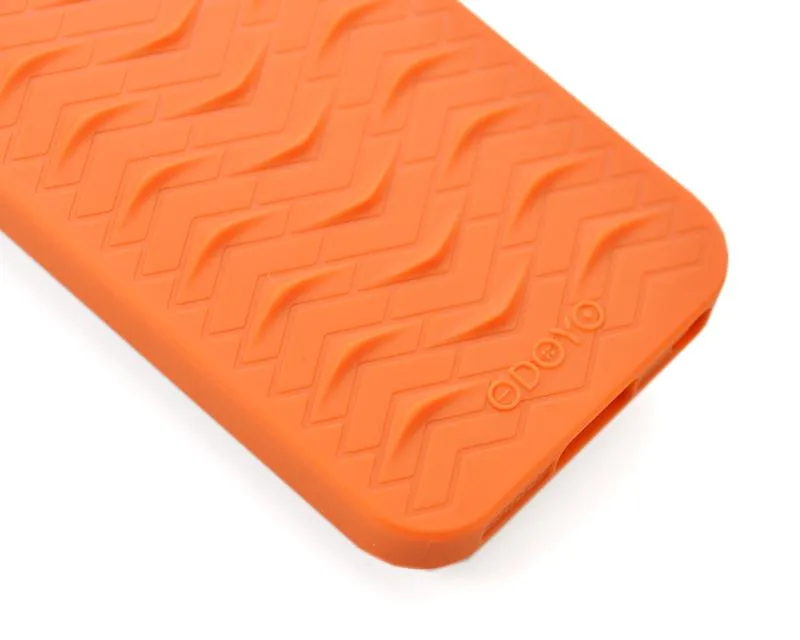 Odoyo SharkSkin Series iPhone 5 and 5S Silicone Case - Autumn Orange