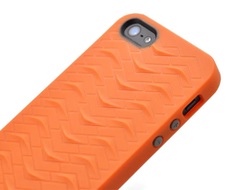 Odoyo SharkSkin Series iPhone 5 and 5S Silicone Case - Autumn Orange