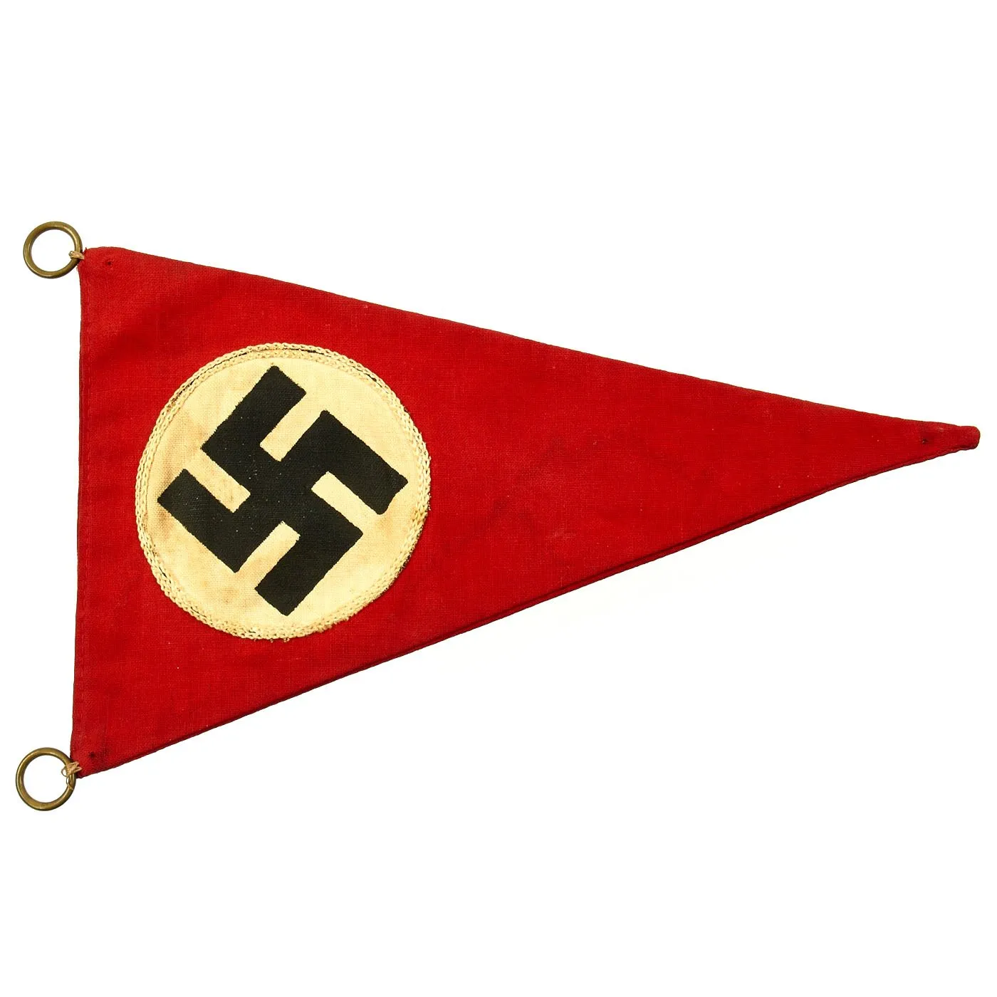 Original German WWII DDAC and NSDAP Vehicle Fender Pennant Flag Set - Der Deutsche Automobil Club