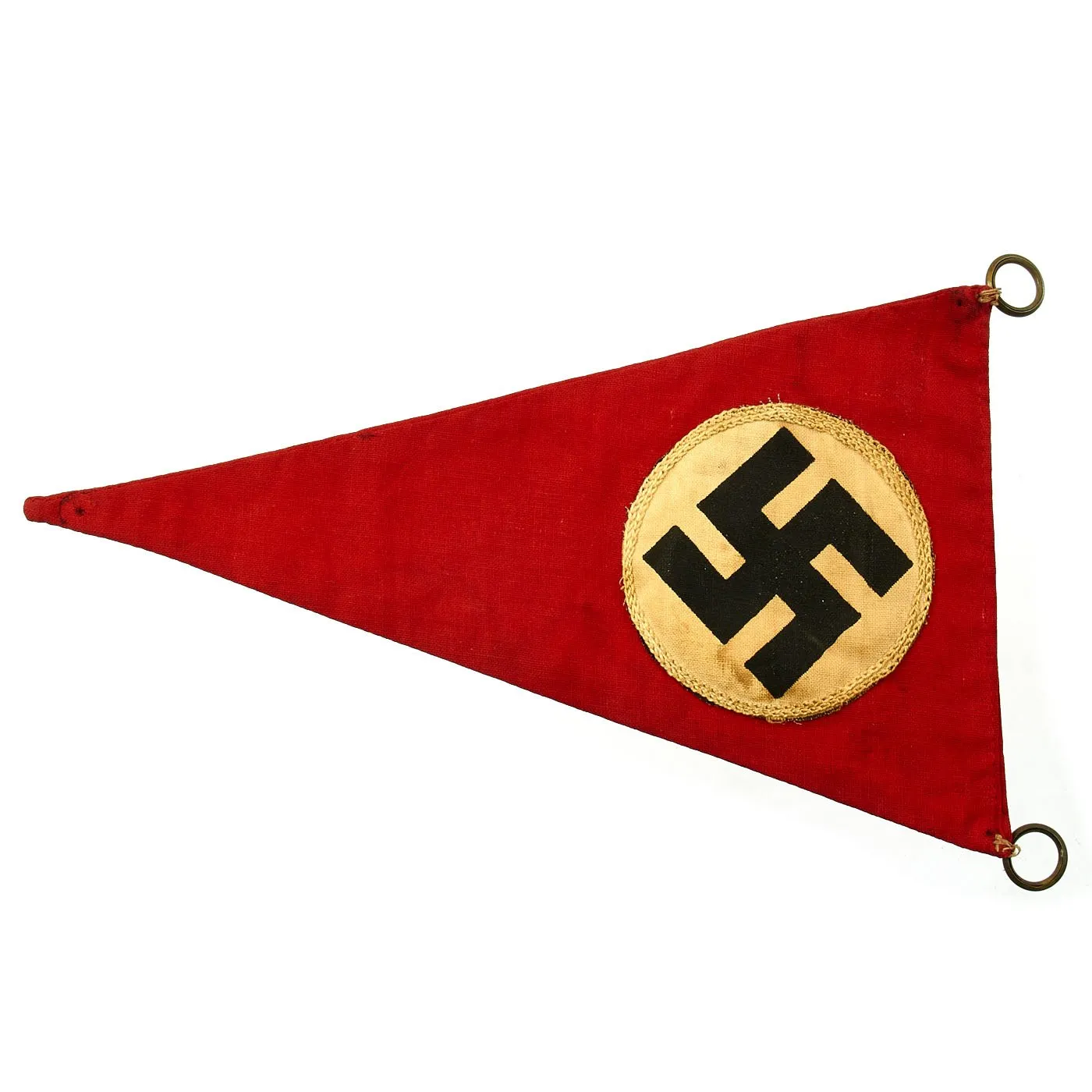 Original German WWII DDAC and NSDAP Vehicle Fender Pennant Flag Set - Der Deutsche Automobil Club