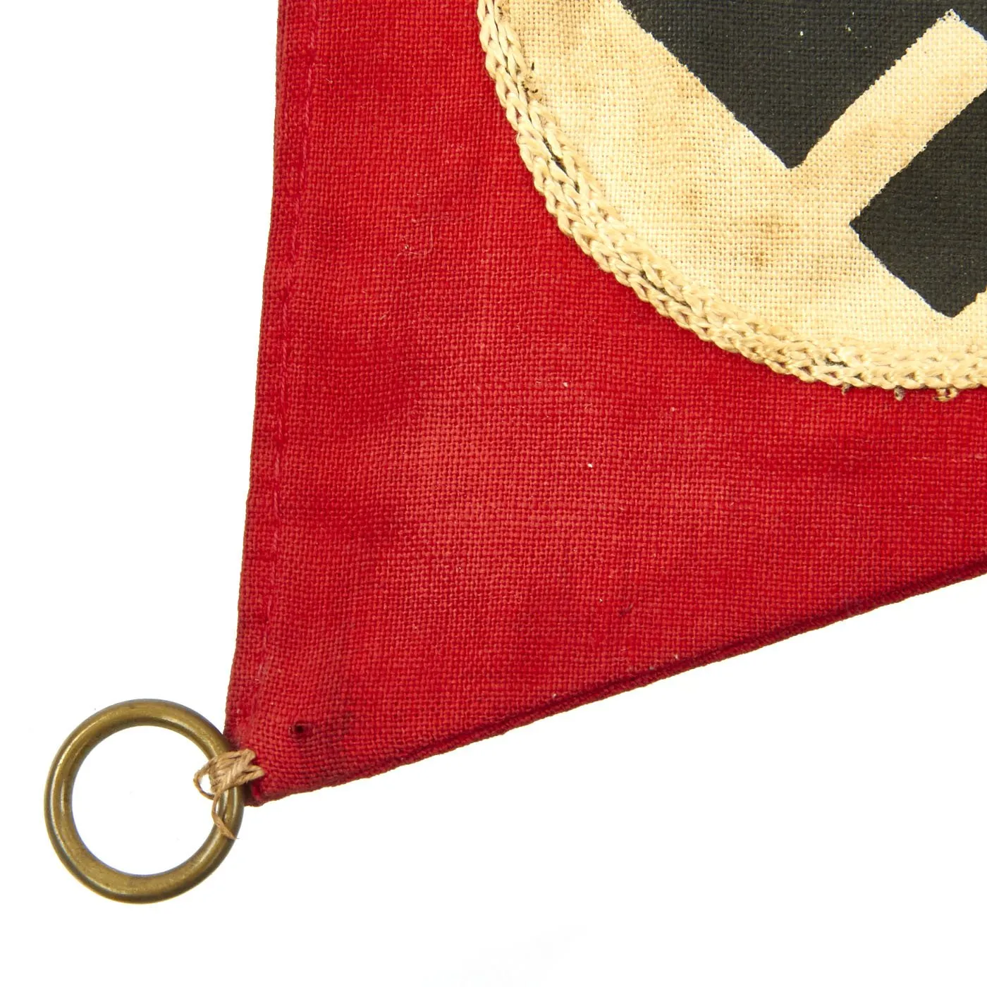 Original German WWII DDAC and NSDAP Vehicle Fender Pennant Flag Set - Der Deutsche Automobil Club