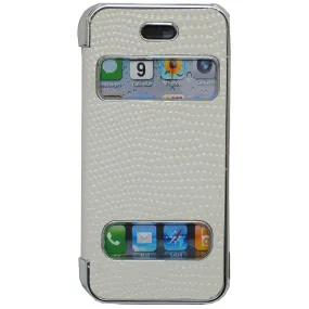 Pati White PVC Smartphone Case For iPhone 5