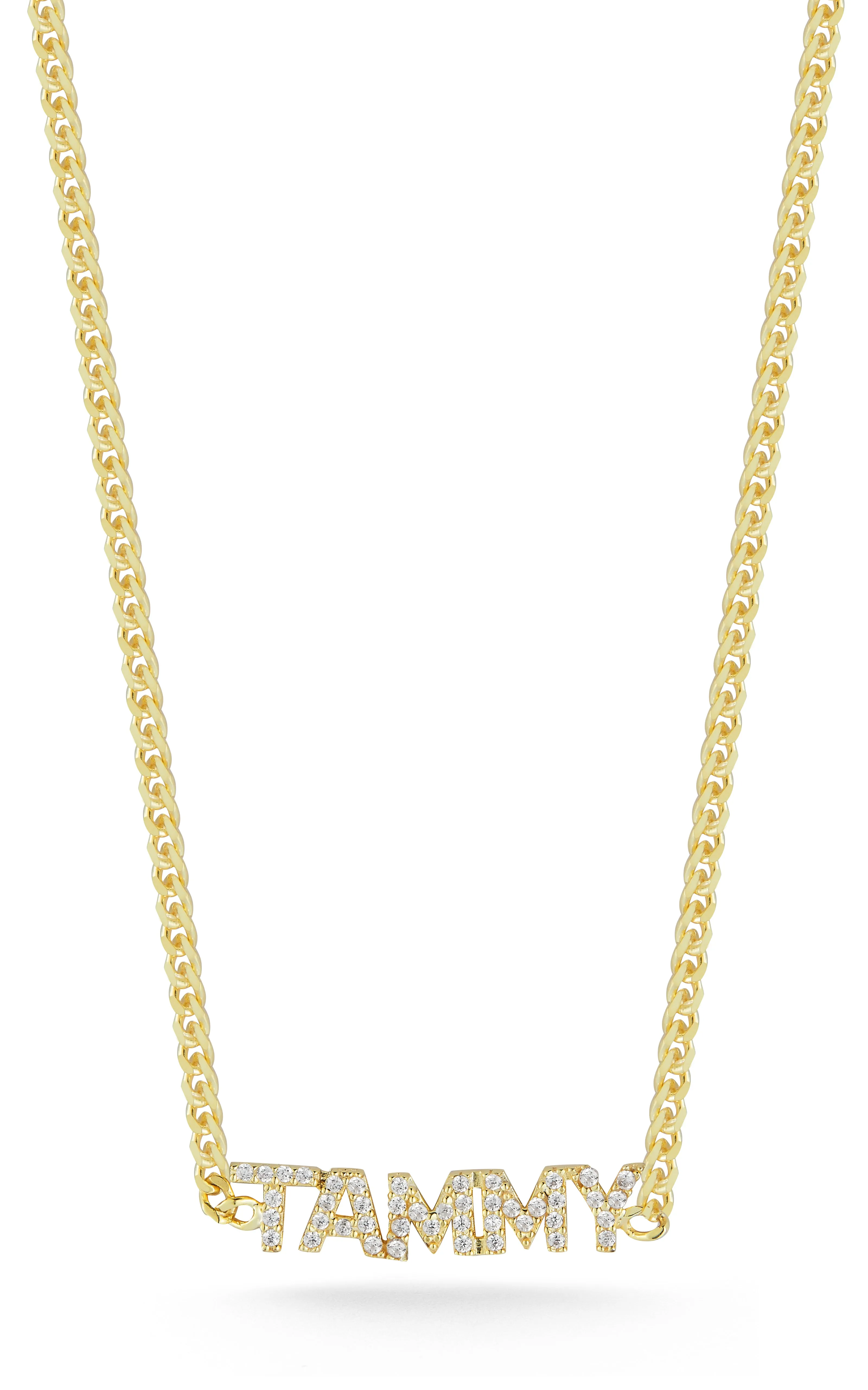 Pavé Nameplate Choker