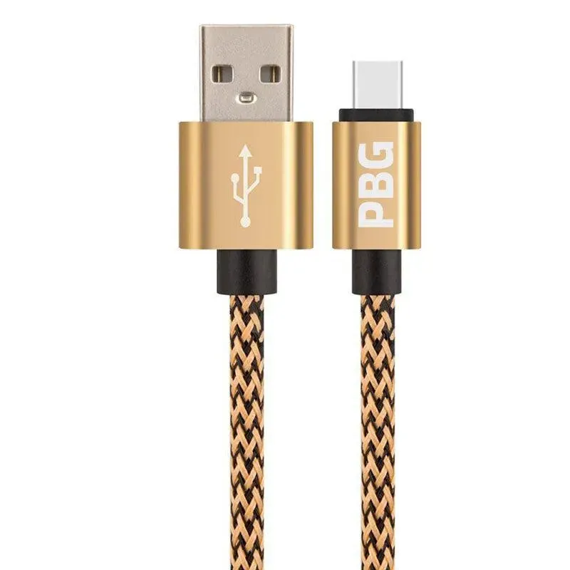 PBG 10FT Nylon Woven Zebra Pattern Fast Charging Cable for iPhone and iPad (Multicolor)