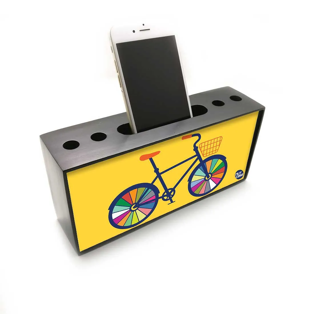 Pen Mobile Stand Holder Desk Organizer - Cycle Art